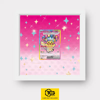 Pikachu ex Pokémon TCG card in TCGplate Extended Art Display for collector showcase