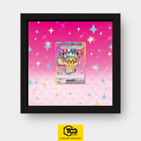 Pikachu EX Pokémon TCG card in TCGplate Extended Art Display for collectors to showcase.