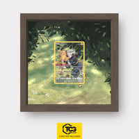 Pikachu Pokémon TCG card displayed in a TCGplate Extended Art Display for collectors to showcase.
