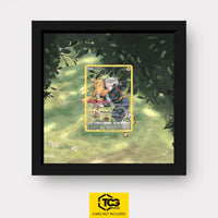 Pikachu Pokémon TCG card displayed in a TCGplate Extended Art Display for collectors to showcase.