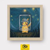 Pikachu with Grey Felt Hat Pokémon TCG card in TCGplate Extended Art Display for collectors