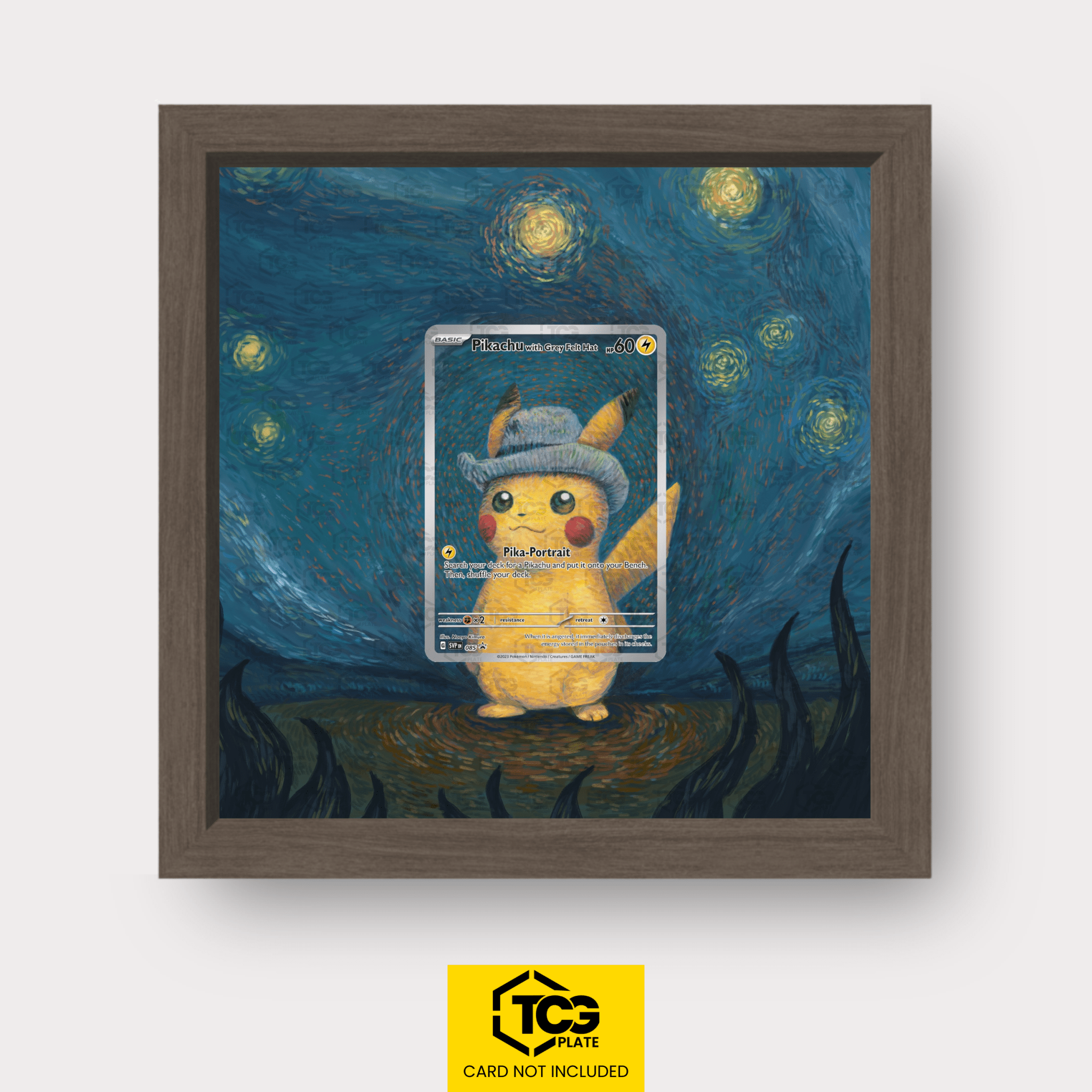 Frames® | Pikachu mit Grauem Filzhut SVP 085 - tcgplate