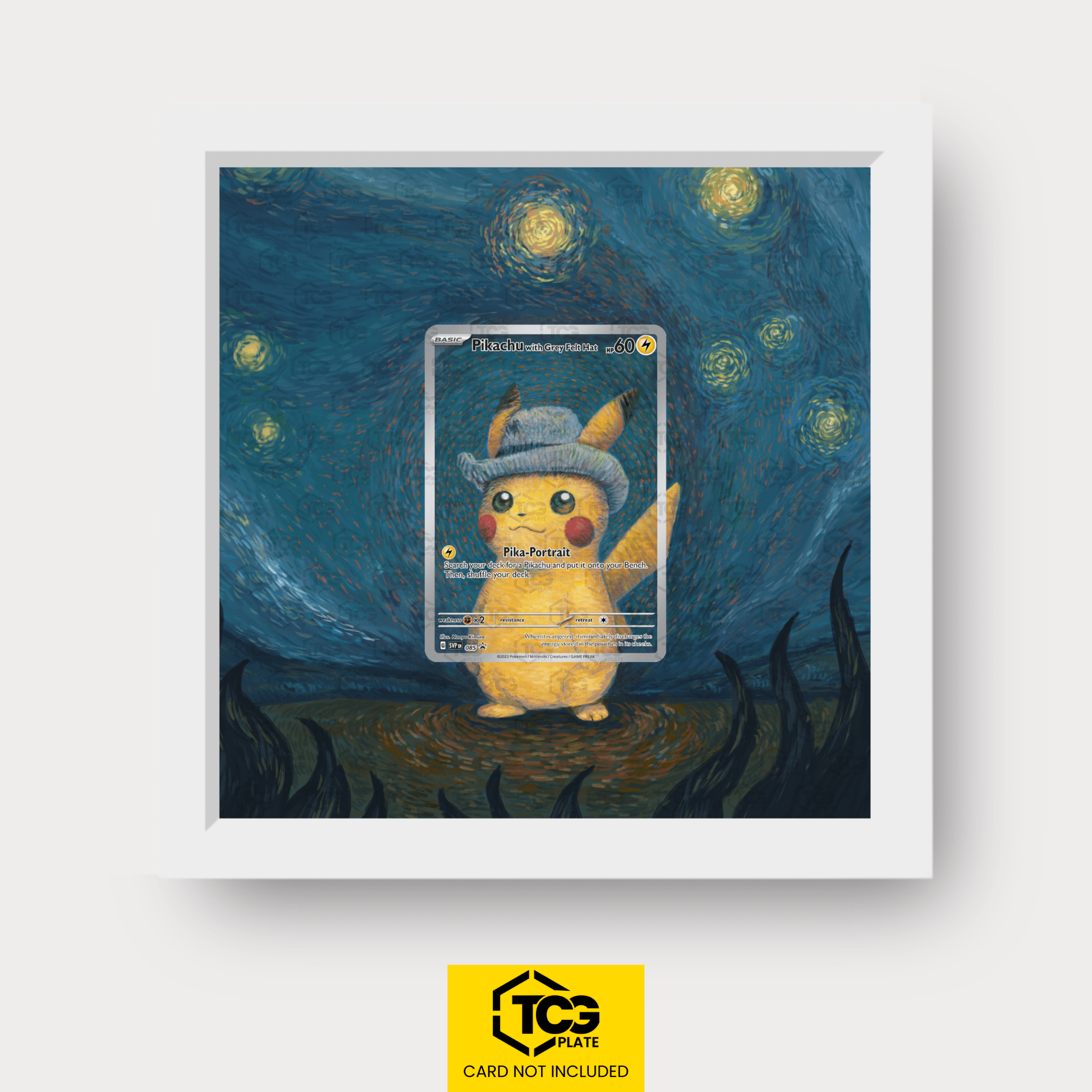 Frames® | Pikachu mit Grauem Filzhut SVP 085 - tcgplate