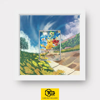 Pikachu Pokémon TCG card in TCGplate Extended Art Display for collectors to showcase trading cards.