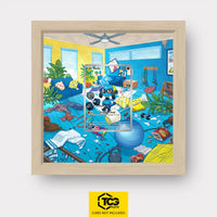 Riolu Pokémon TCG card displayed in a TCGplate Extended Art Display for collectors to showcase trading cards.