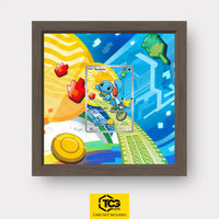 Squirtle Pokémon TCG card displayed in a TCGplate Extended Art Display for collectors to showcase trading cards.