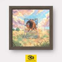 Tauros Pokémon TCG card in TCGplate Extended Art Display for collectors to showcase trading cards.