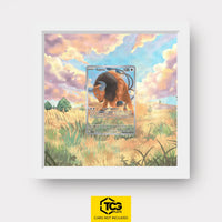 Tauros Pokémon TCG card in TCGplate Extended Art Display for collectors to showcase cards.
