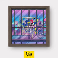 Team Rocket's Murkrow Pokémon TCG card in TCGplate Extended Art Display for collector showcase.