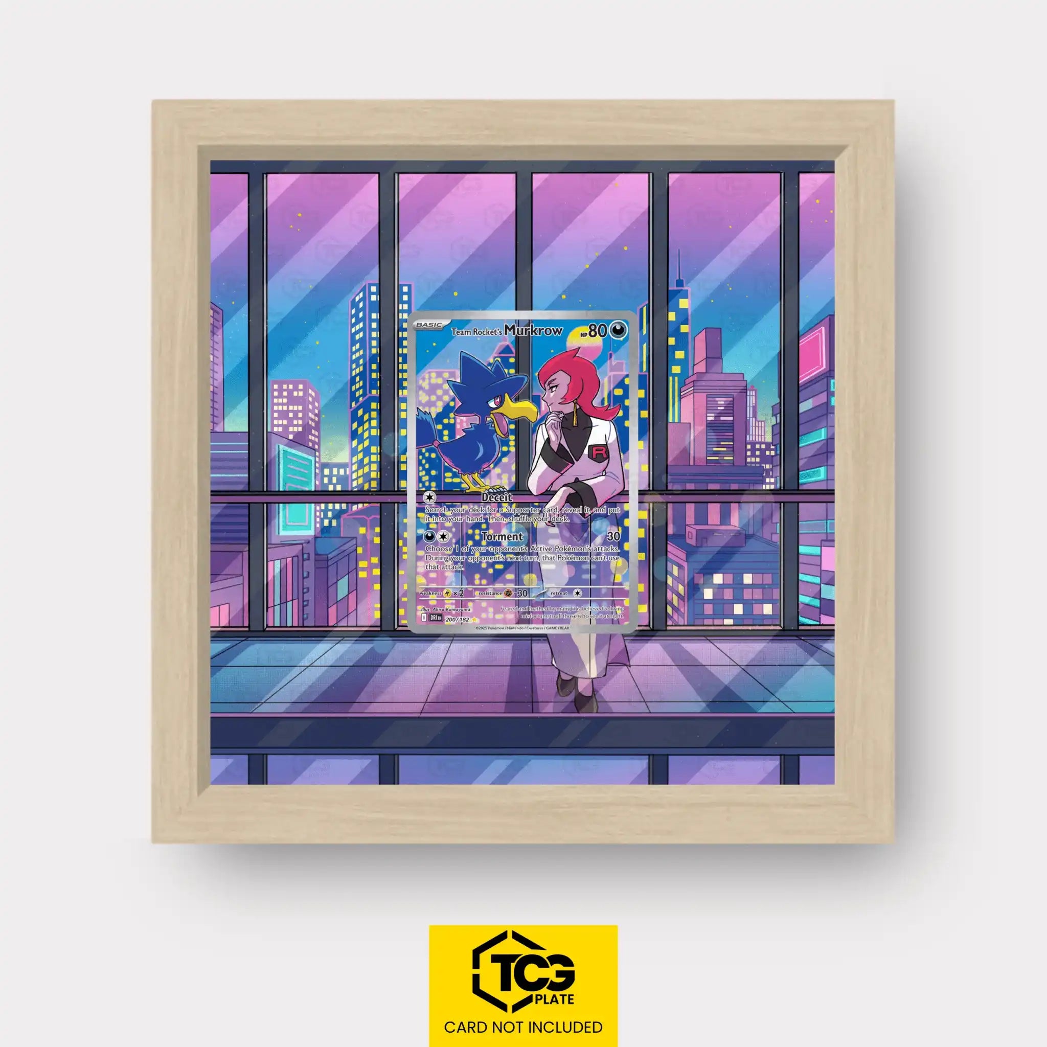 Frames® | Team Rocket's Murkrow DRI 200 - tcgplate