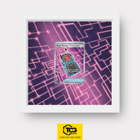 Team Rocket's Transceiver Pokémon TCG card in TCGplate Extended Art Display for collectors to showcase.