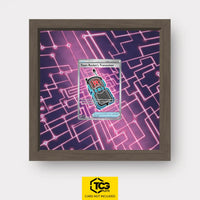 Team Rocket's Transceiver Pokémon TCG card in TCGplate Extended Art Display for collectors to showcase.