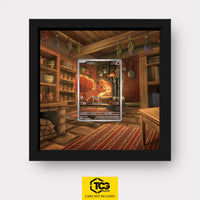 Vulpix Pokémon TCG card displayed in a TCGplate Extended Art Display for collectors to showcase trading cards.