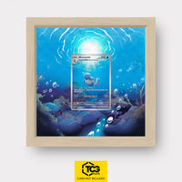 Wartortle Pokémon TCG card in TCGplate Extended Art Display for collector showcase