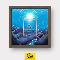 Wartortle Pokémon TCG card in TCGplate Extended Art Display for collectors to showcase trading cards.