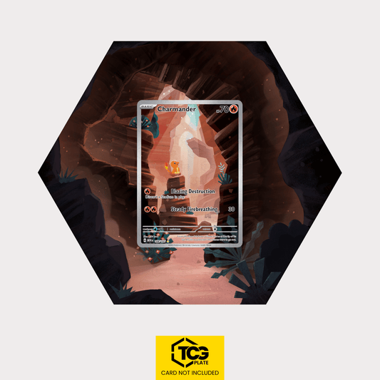 Glumanda MEW 168/165 – Pokémon Extended Art Display | Hex Shapes® - tcgplate