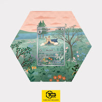 Stoutland Pokémon TCG card displayed in a TCGplate Hex Shape Extended Art Display for collector showcase.