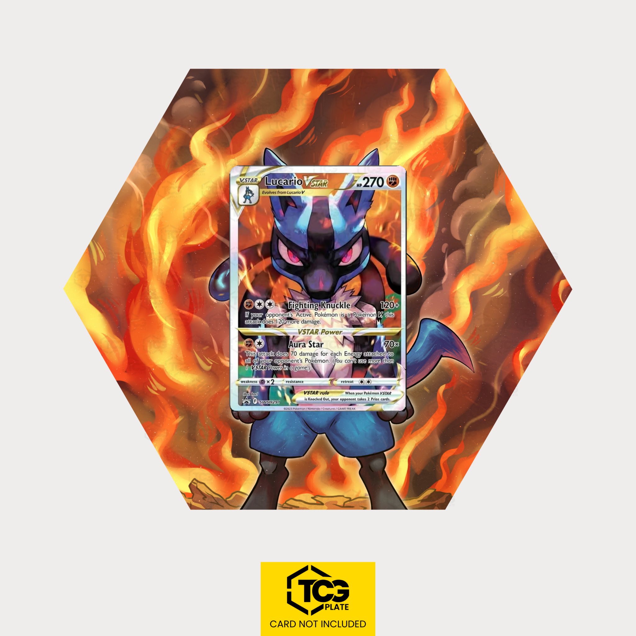 Hex Shapes® | Lucario VSTAR SWSH 291 - tcgplate