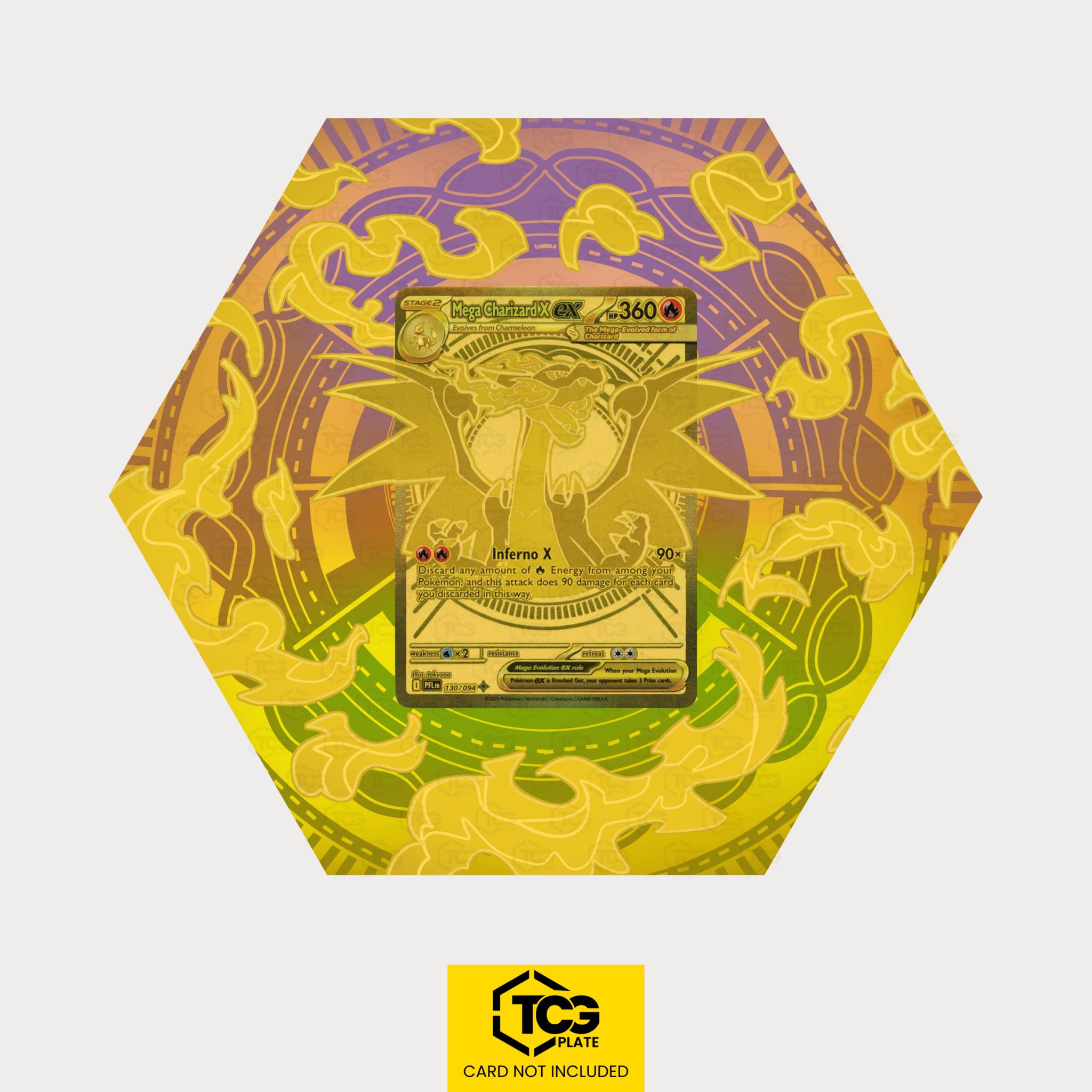 Hex Shapes® | Mega Glurax X ex PFL 130 - tcgplate