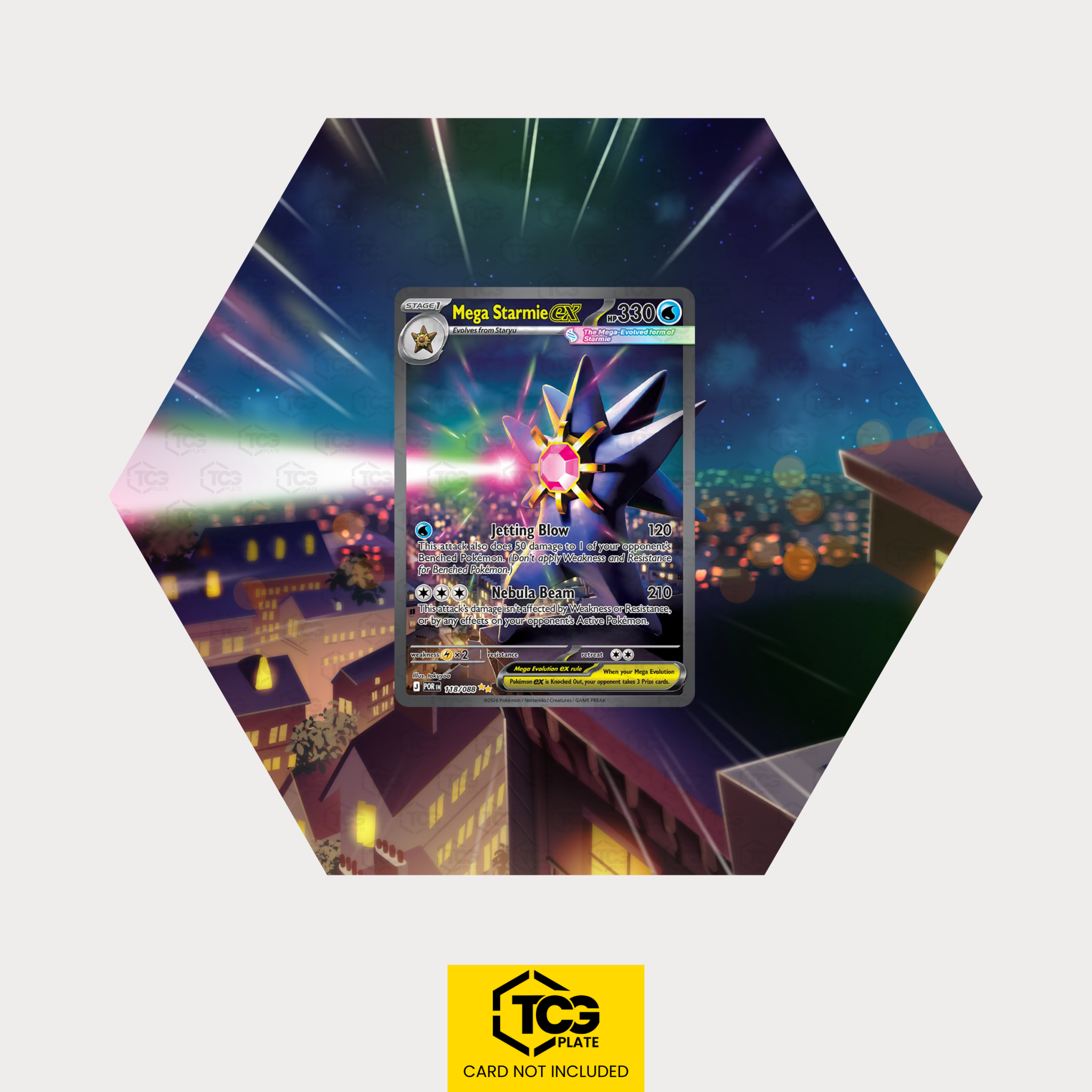 Hex Shapes® | Mega Starmie ex POR 118 - tcgplate