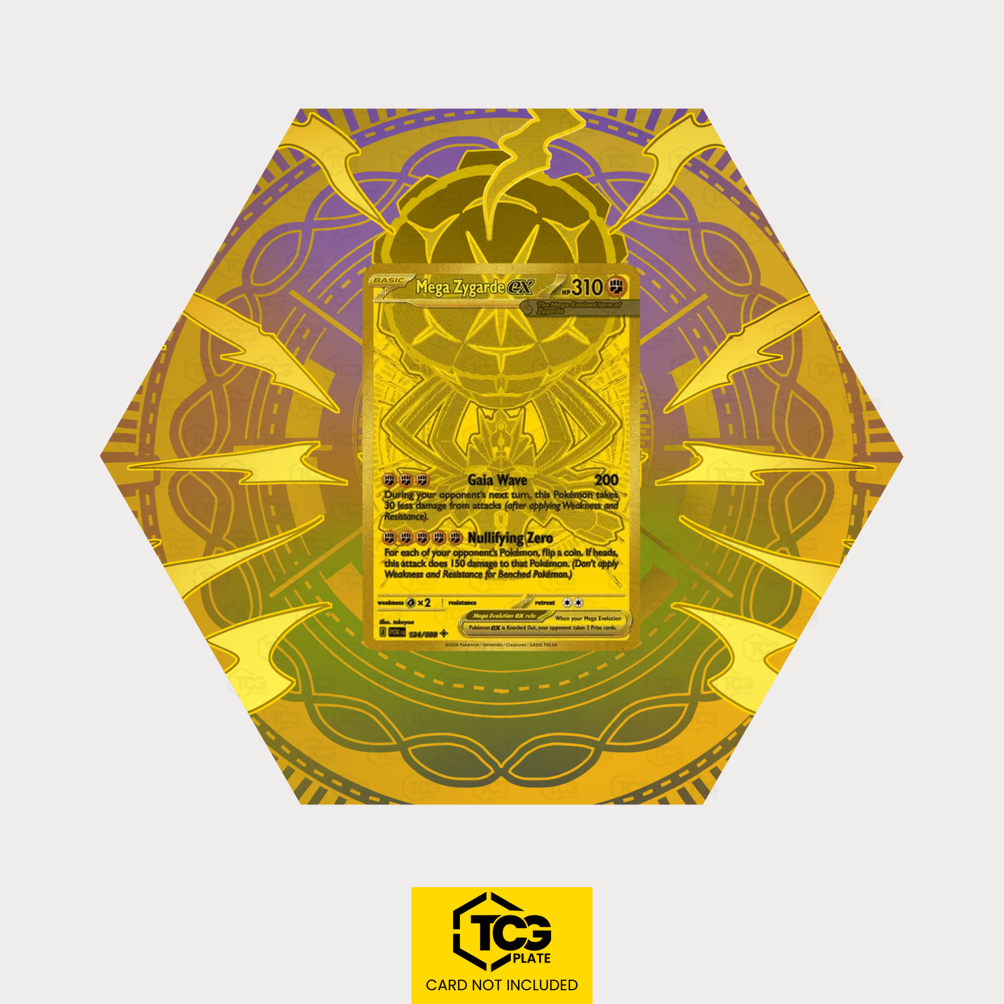 Hex Shapes® | Mega Zygarde ex POR 124 - tcgplate