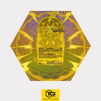 Mega Zygarde ex Pokémon TCG card in TCGplate Hex Shape Extended Art Display for collectors