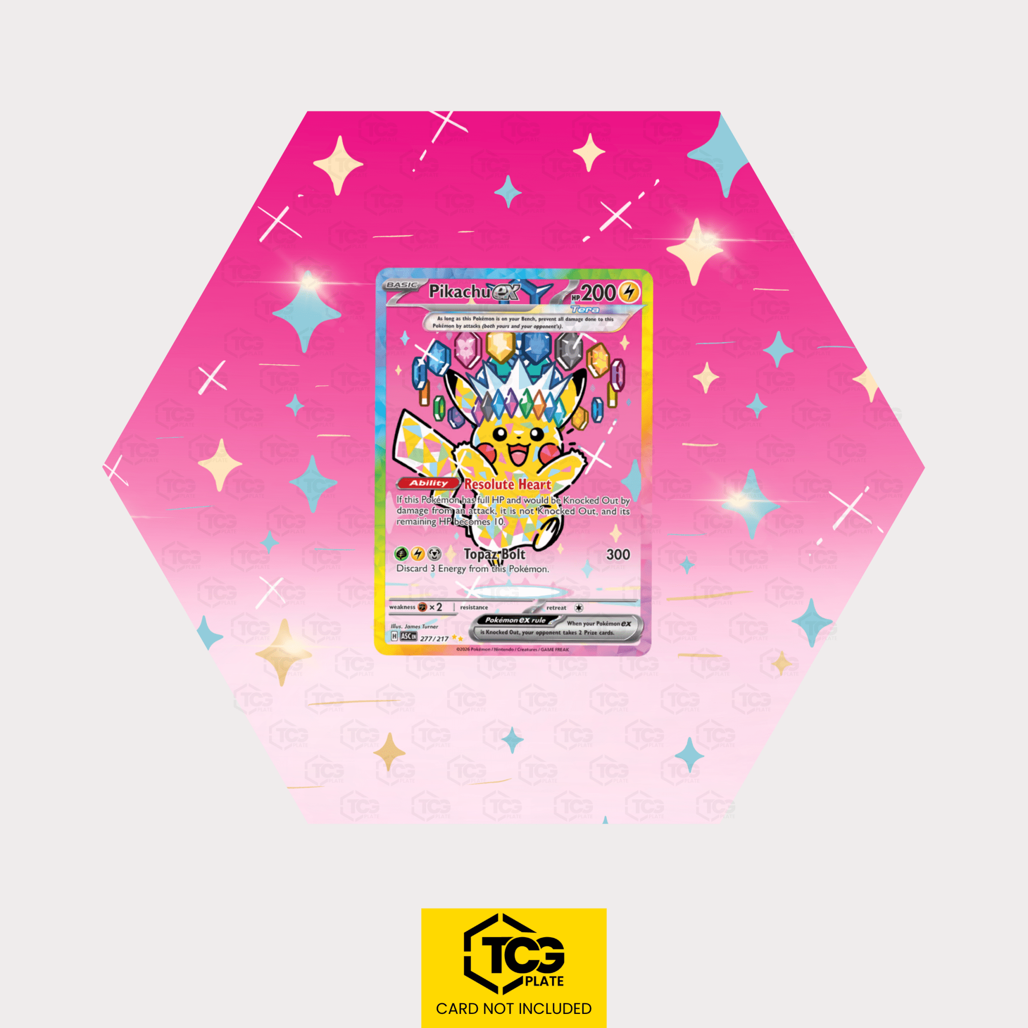 Hex Shapes® | Pikachu ex ASC 277 - tcgplate