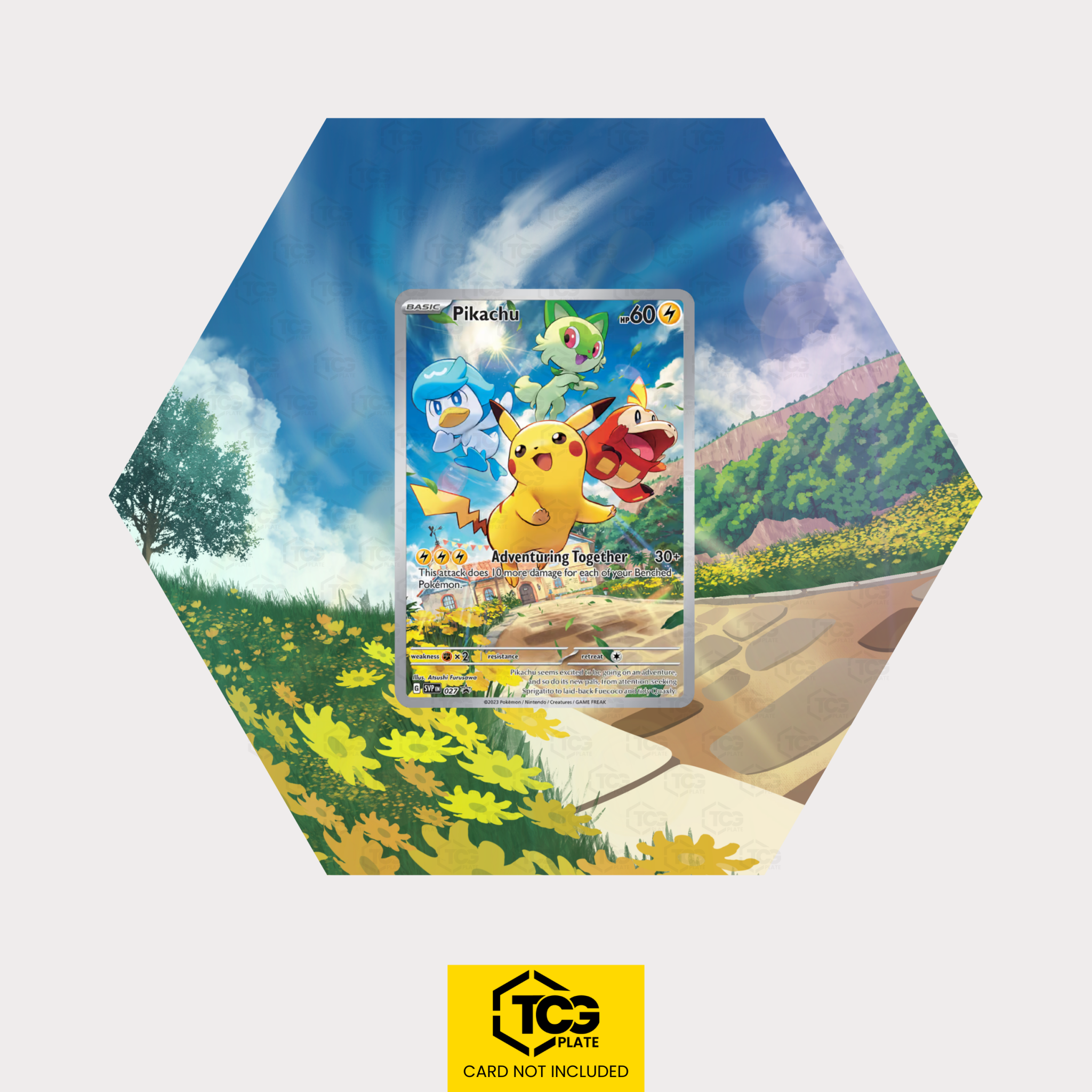Hex Shapes® | Pikachu SVP 027 - tcgplate