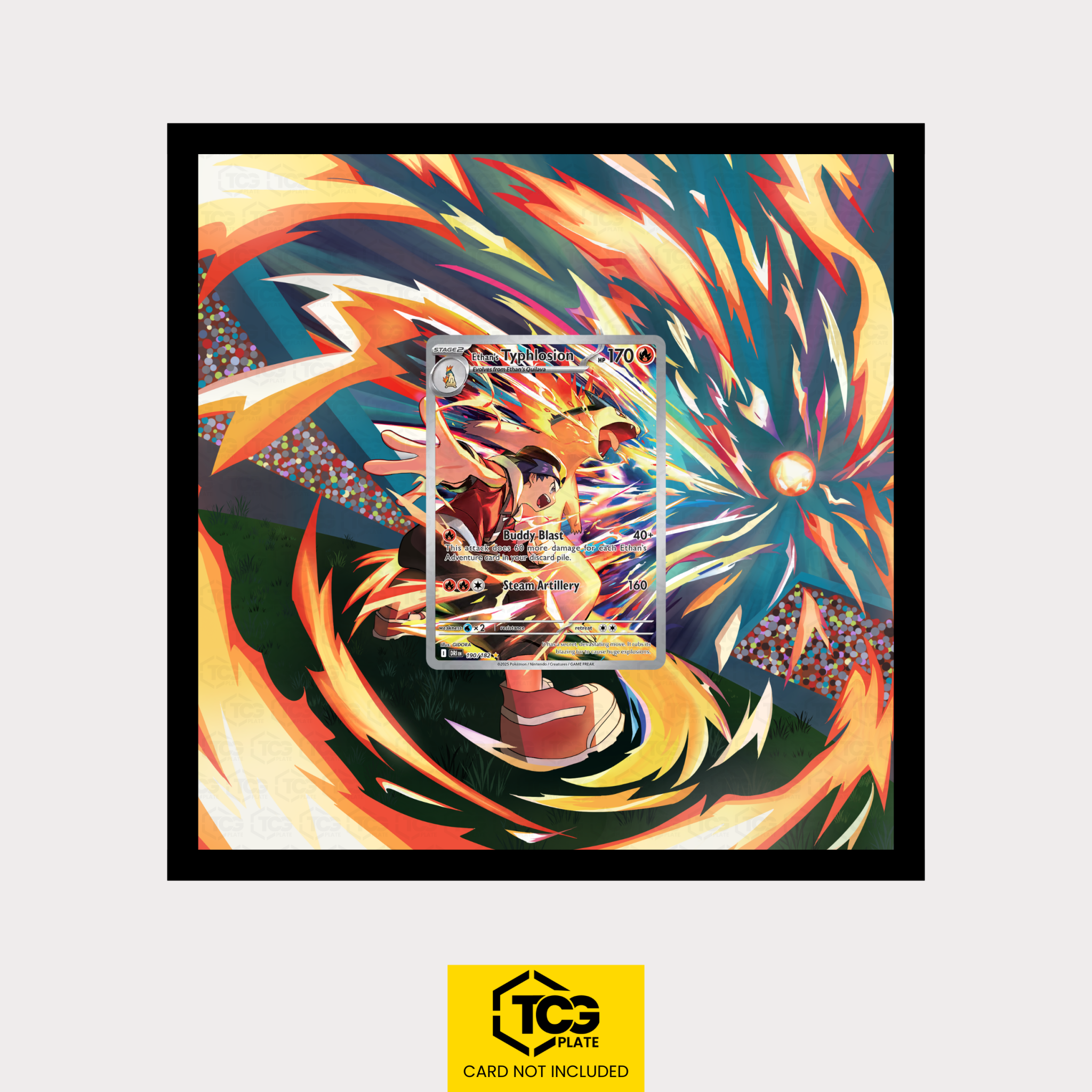 Klarins Tornupto DRI 190/182 - Pokémon Extended Art Display | Framed MIXPIX® - tcgplate