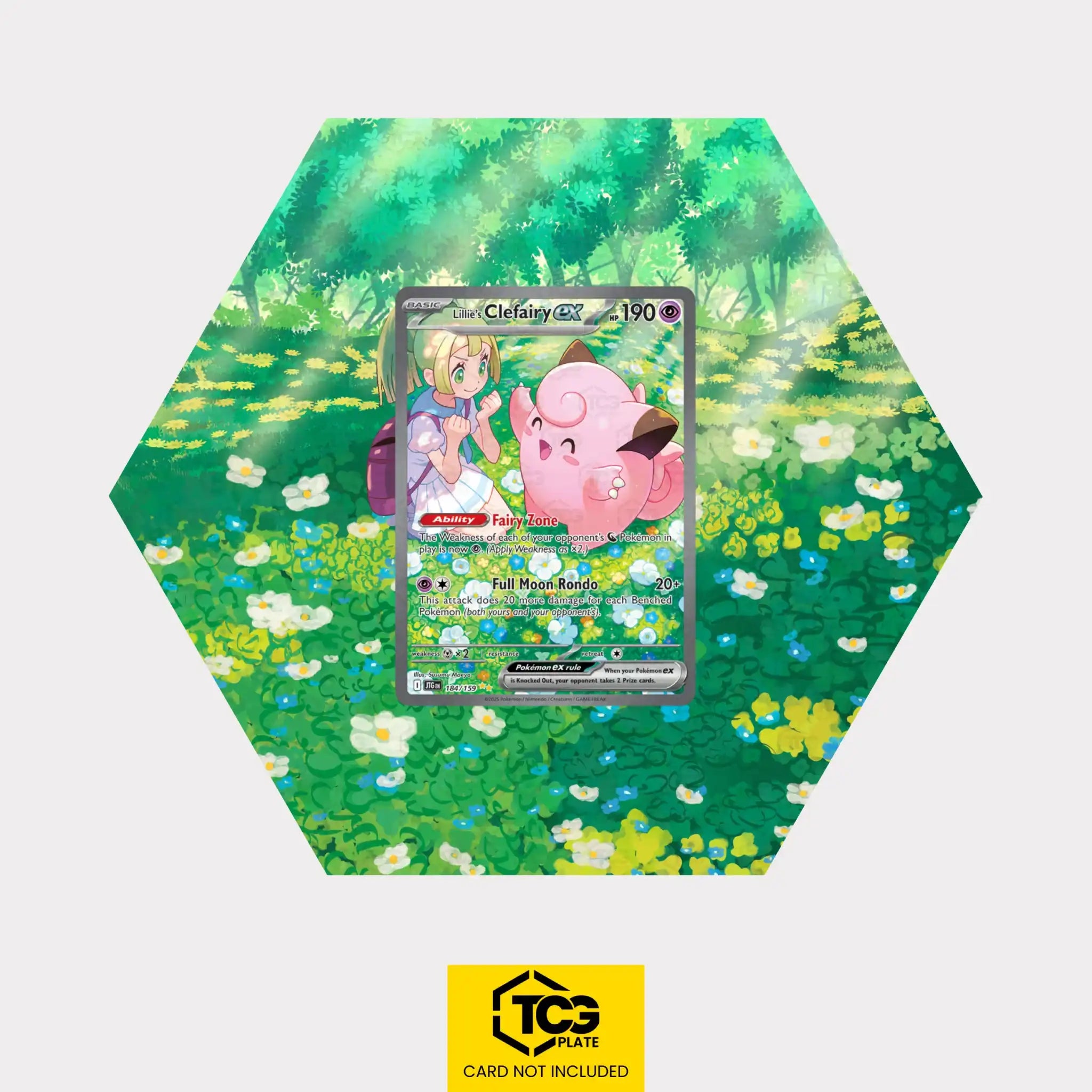 Lillys Piepi ex JTG 184 - Pokémon Extended Art Display | Hex Shapes® - tcgplate