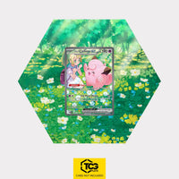 Lillie's Clefairy ex Pokémon TCG card in TCGplate Extended Art Display for collectors