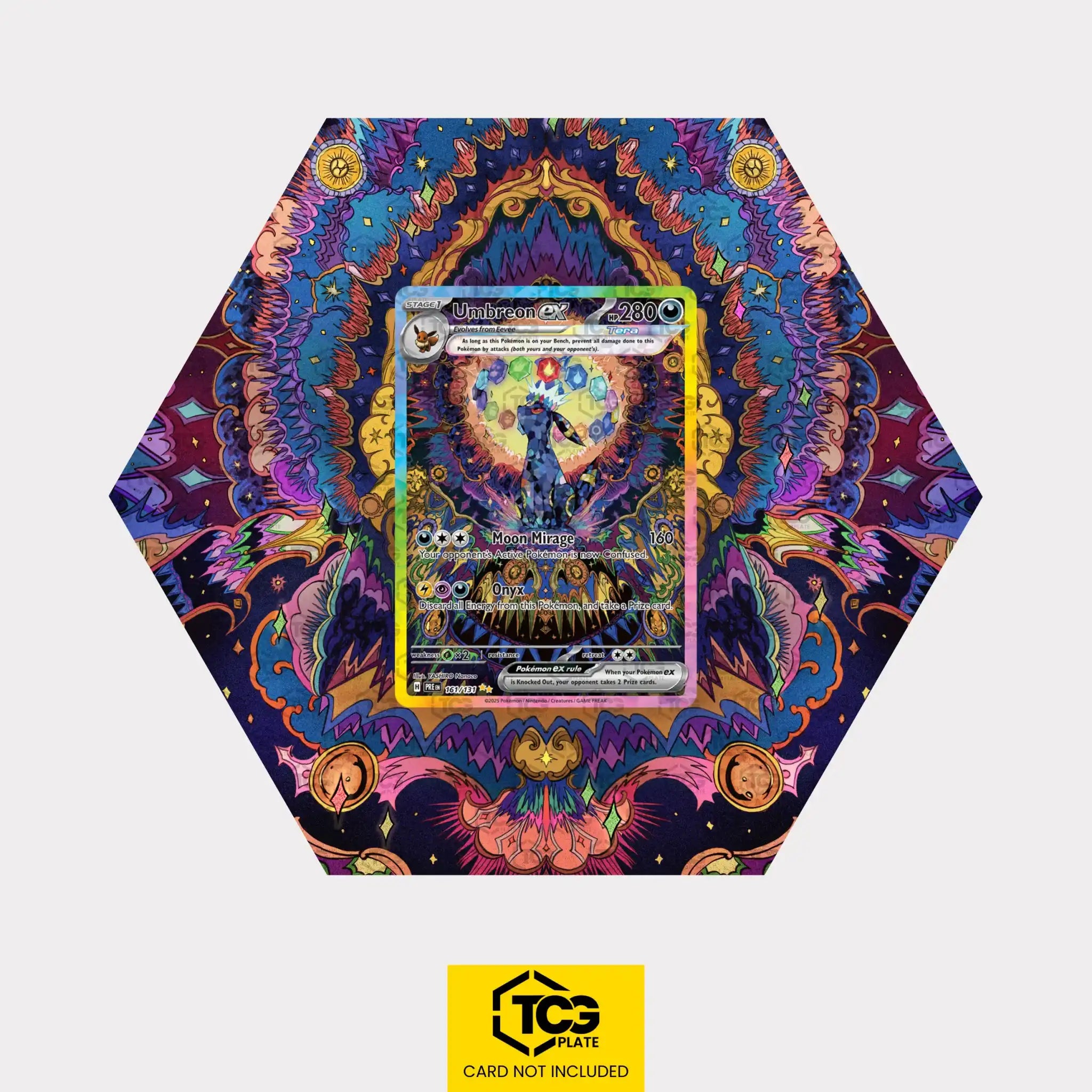 Nachtara ex PRE 161 - Pokémon Extended Art Display | Hex Shapes® - tcgplate