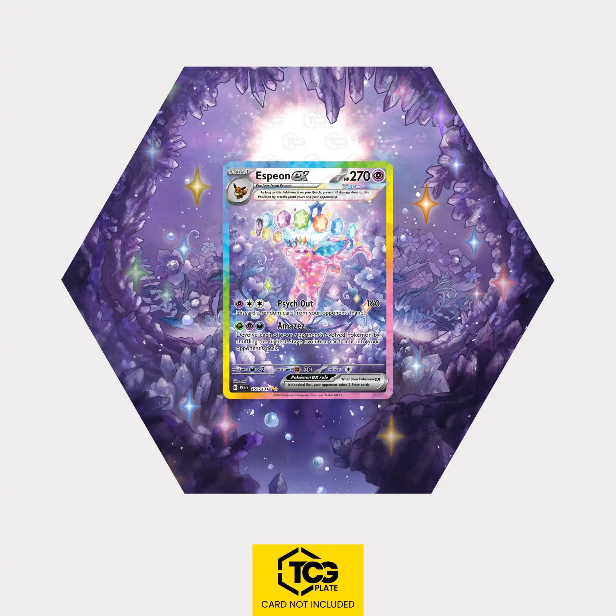 Psiana ex PRE 155 - Pokémon Extended Art Display | Hex Shapes® - tcgplate