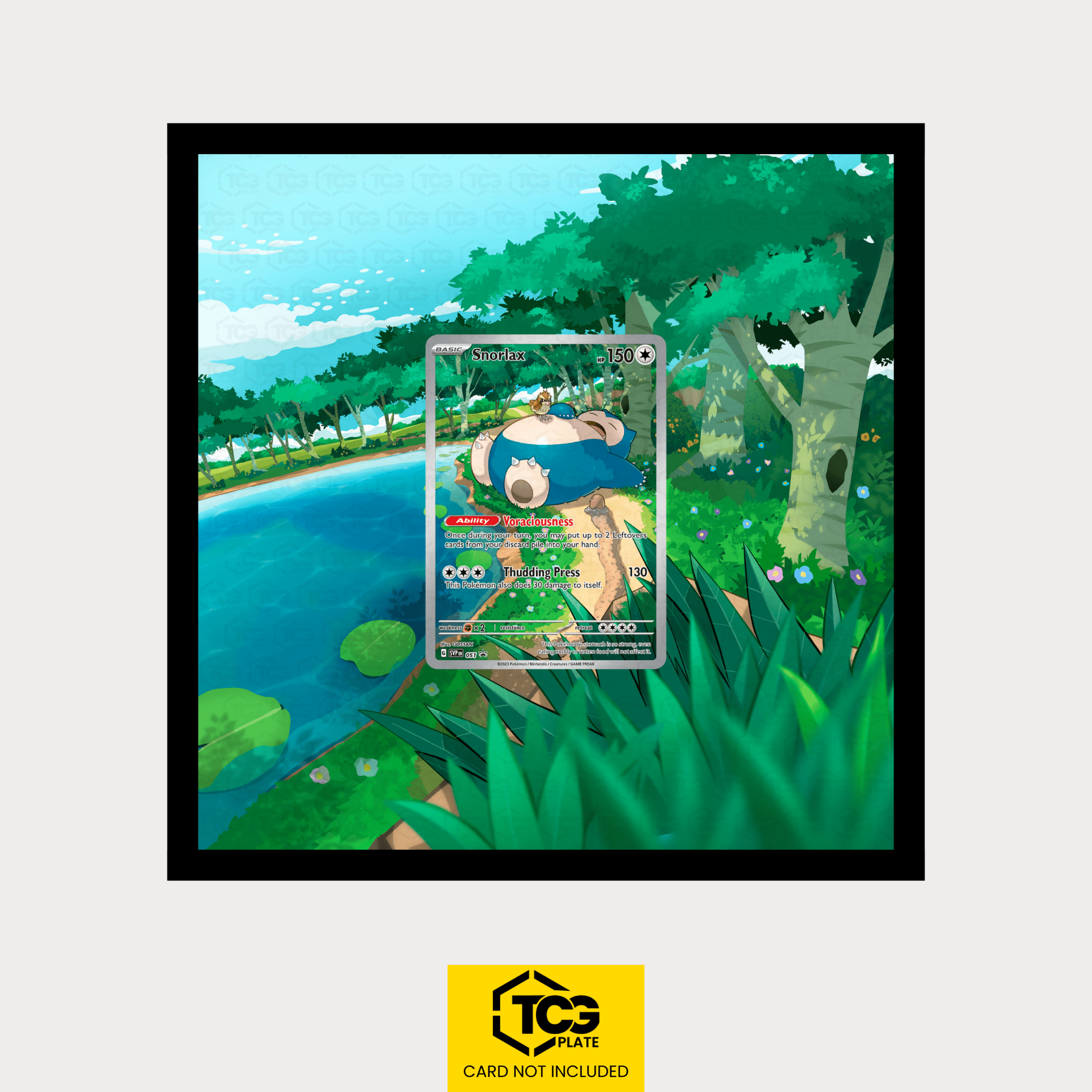 Relaxo SVP 051 - Pokémon Extended Art Display | Framed MIXPIX® - tcgplate