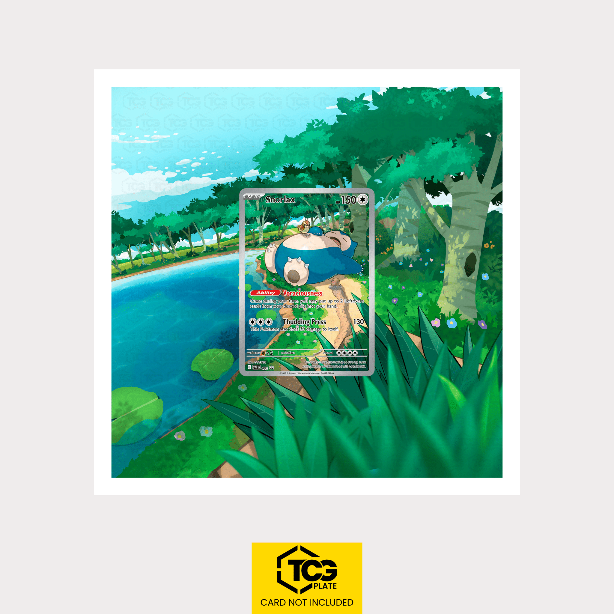 Relaxo SVP 051 - Pokémon Extended Art Display | Framed MIXPIX® - tcgplate