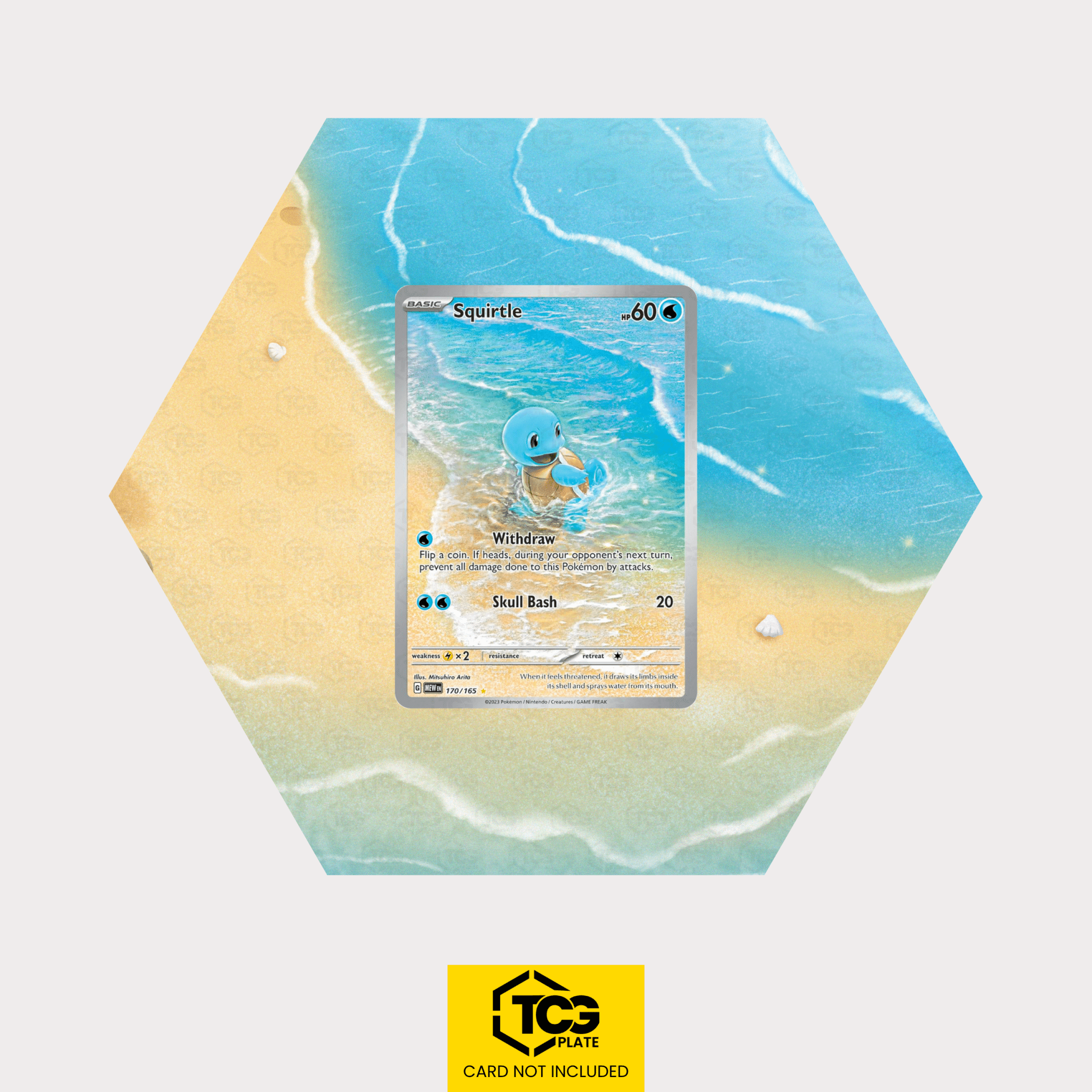 Schiggy MEW 170 - Pokémon Extended Art Display | Hex Shapes® - tcgplate